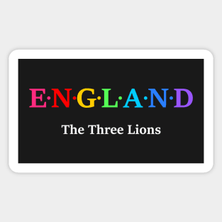 England, The Three Lion Sticker